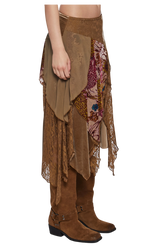 Soulful Sunshine Midi Skirt - Brown