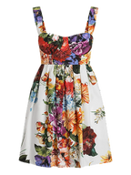 Floral dress with colorful patterns